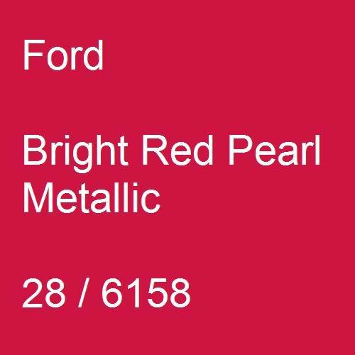 Ford, Bright Red Pearl Metallic, 28 / 6158.